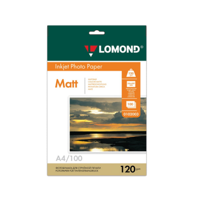 Фотобумага Lomond Matt А4 120 г/м 100 л (0102003)